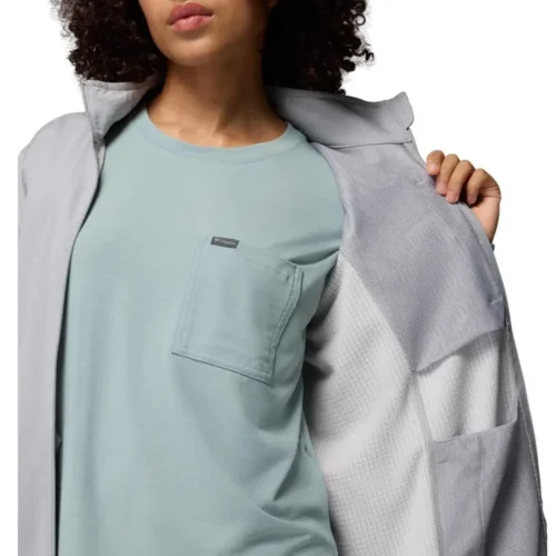 Campera Columbia Essential Hike Grid Grey Gris XS
