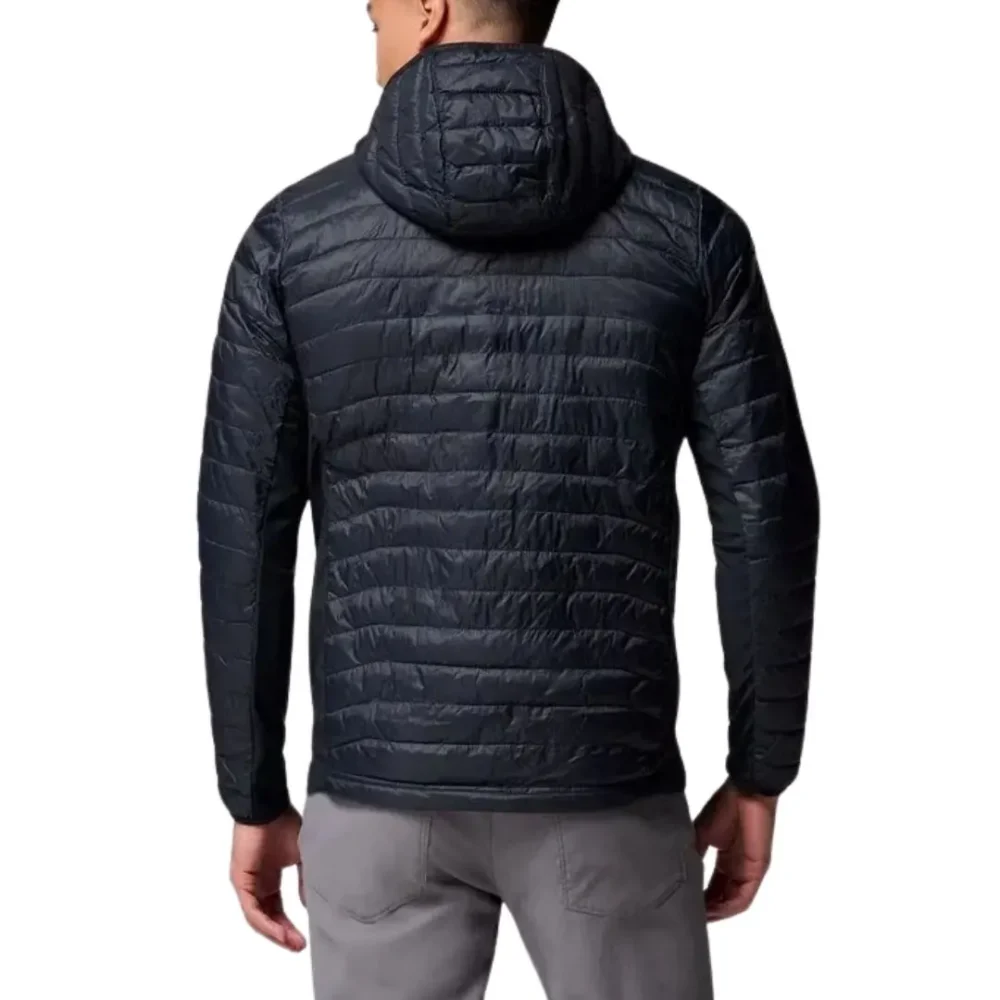 Microfibra Columbia Powder Pass Hooded Black Negro S