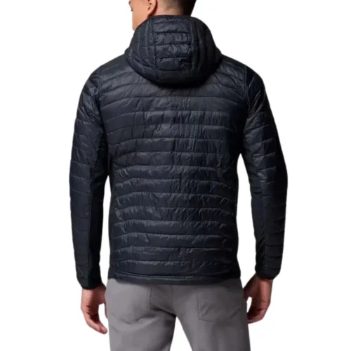 Microfibra Columbia Powder Pass Hooded Black Negro S