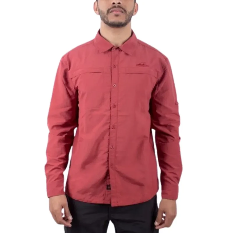 Camisa Protección Uv Trevor Hombre Manga Larga Rust S Montagne