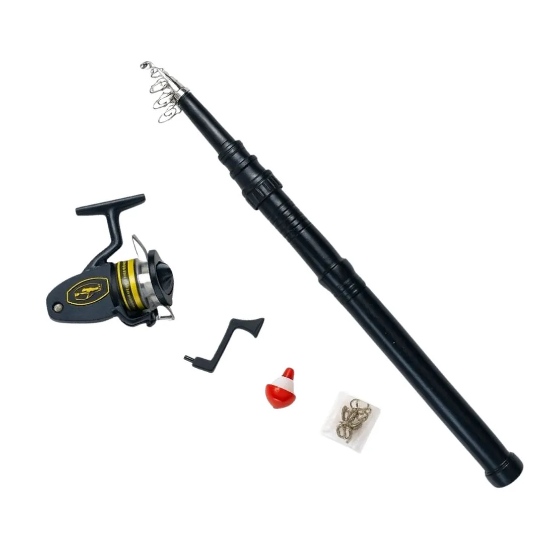 Kit de Pesca para Principiantes y Niños - Combo Extensible Completo