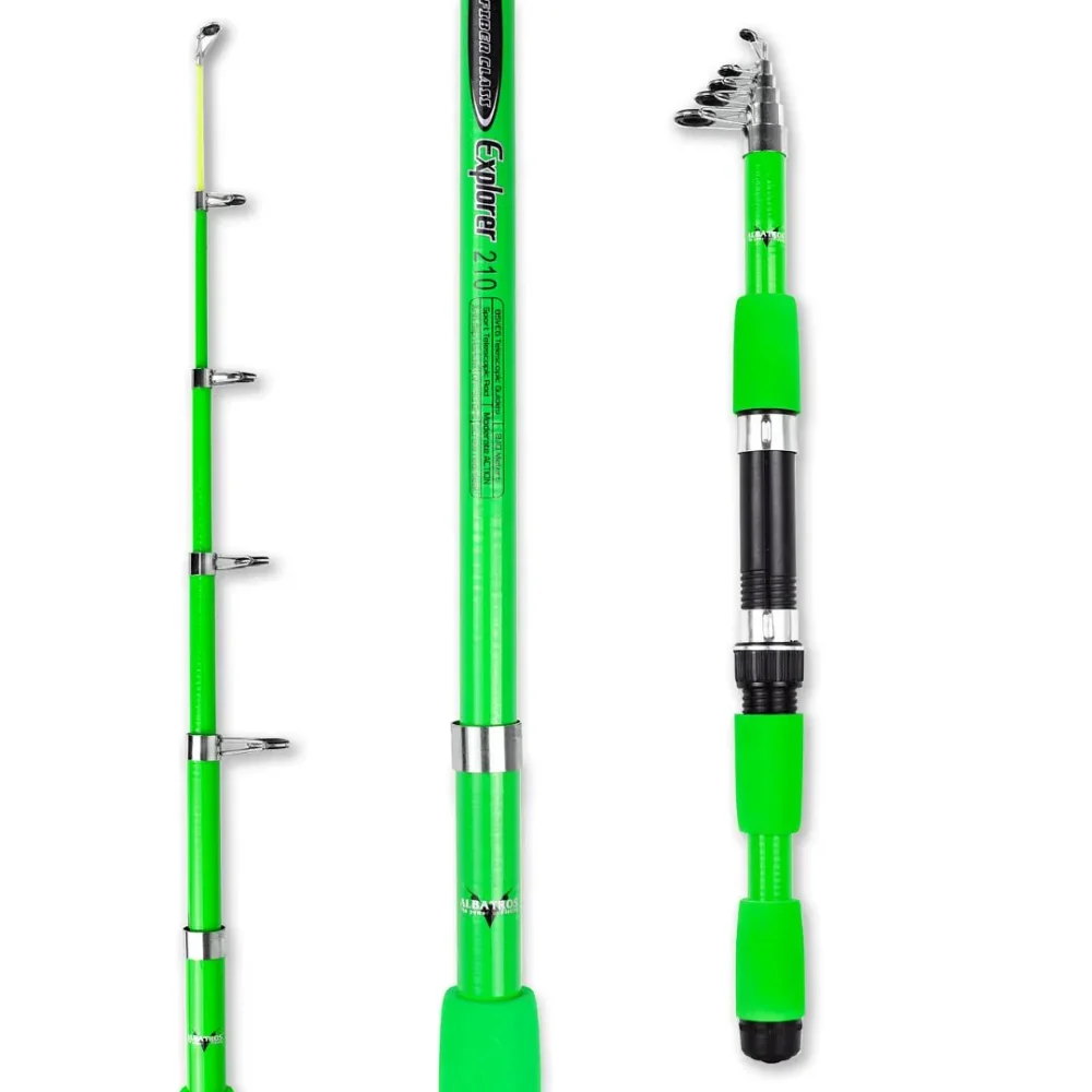 Caña Albatros Explorer 2,70mts Telescópica 60grs Pejerrey Variada