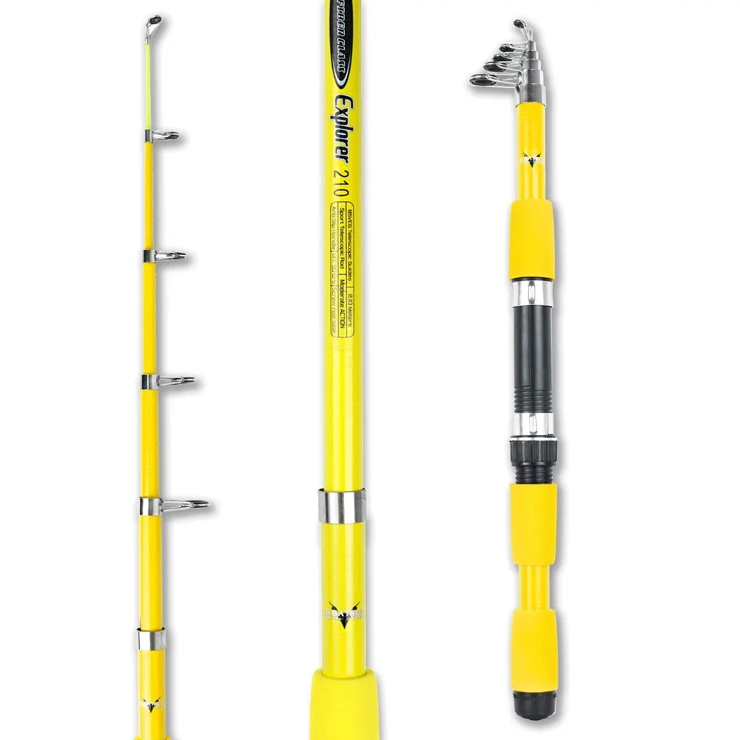Caña Explorer 2,70mts Telescópica 60grs Pejerrey Variada