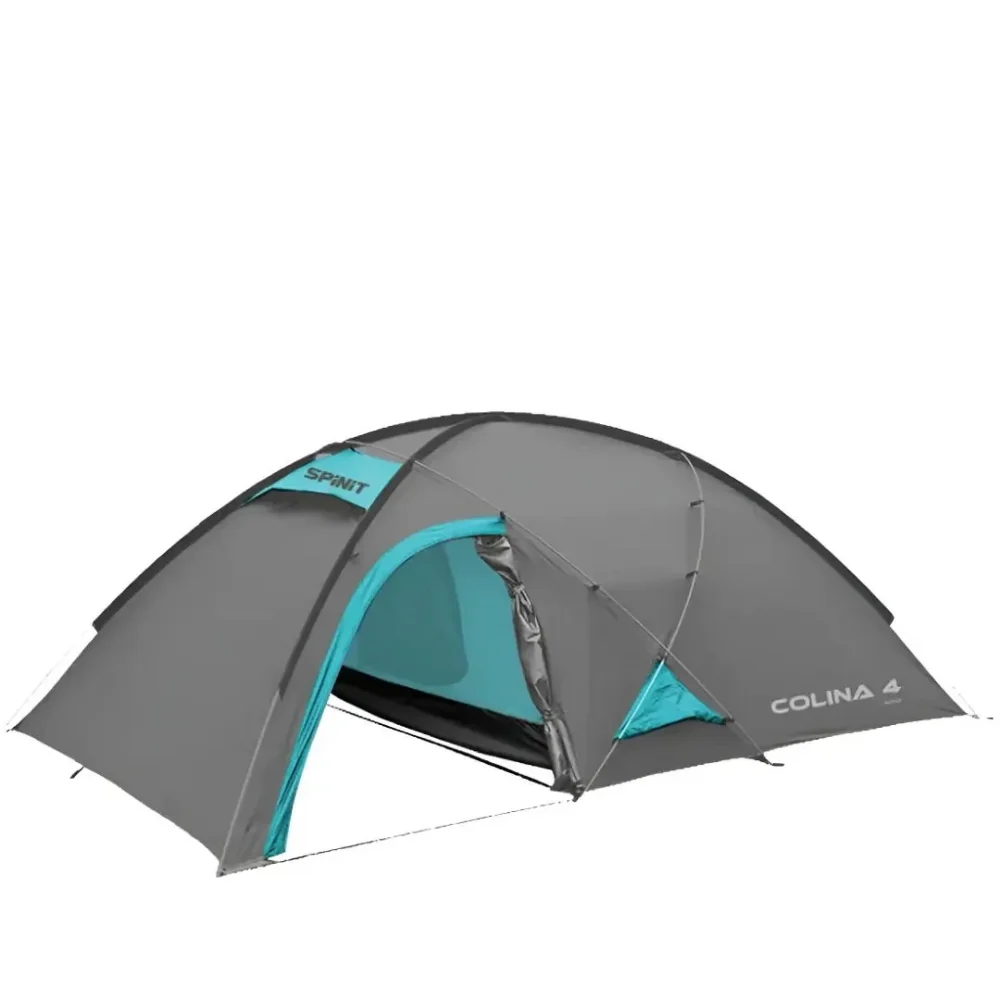 81121234 Carpa Colina 4 4P 1,7X1,35+2,2X2,2mts 5,5kg Azul/Gris 600108