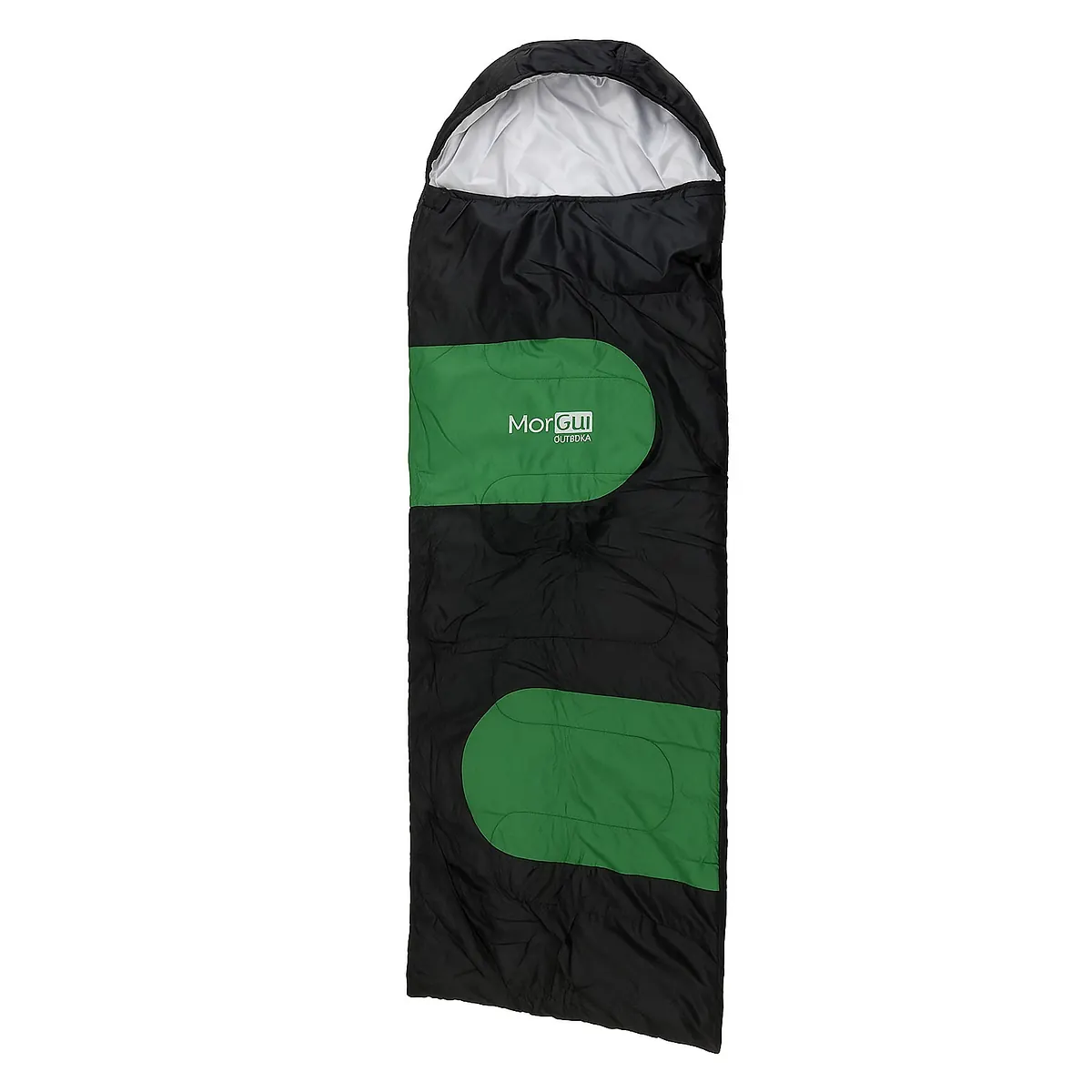 84250006.webp Bolsa De Dormir Morgul "Nepal" 0º/1,60Kg C/Cap 180+30X75Cm Verde C/Negro (Bdd-M-2)