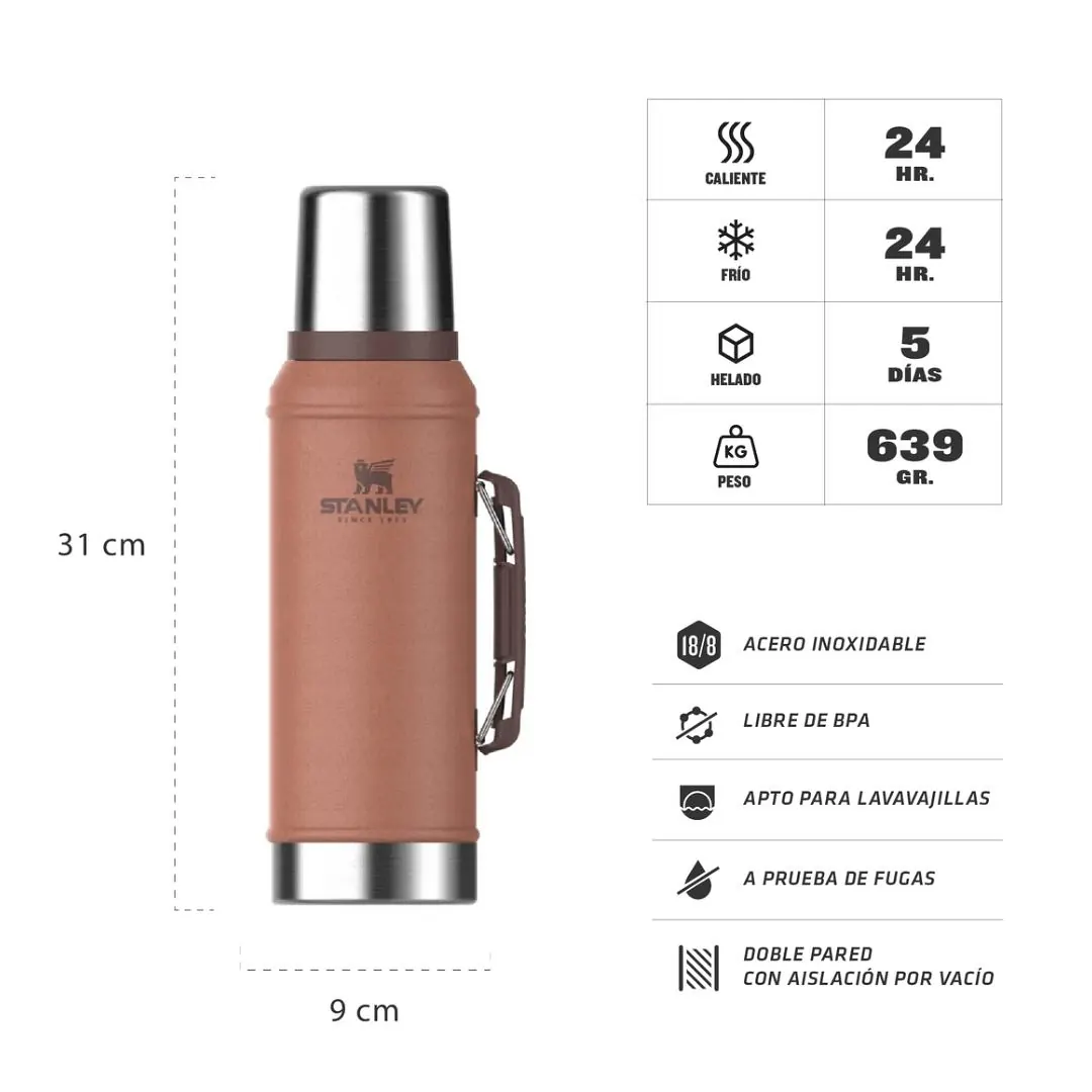 Termo Classic 0,950 Lts con Manija Clay 2.0 (600275)