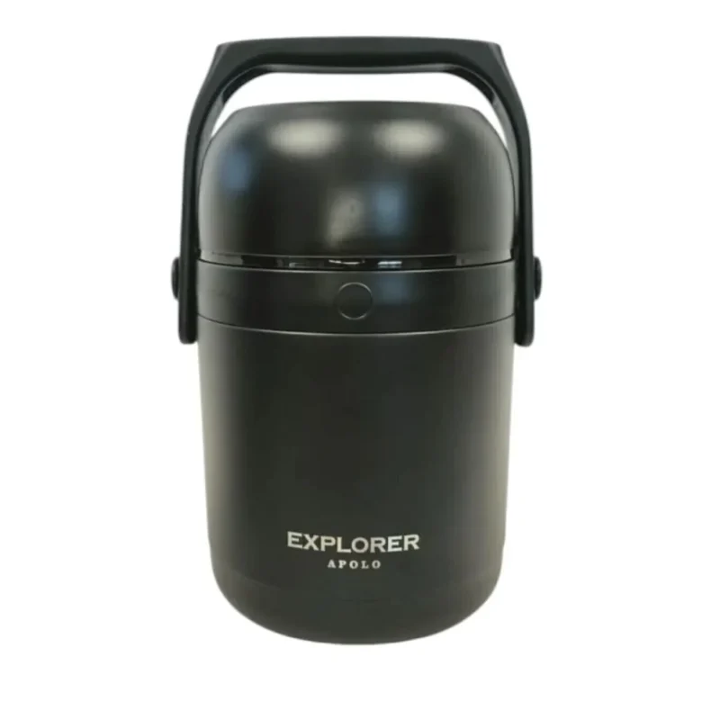 Lunchera Explorer de Acero 1,2 L Negro