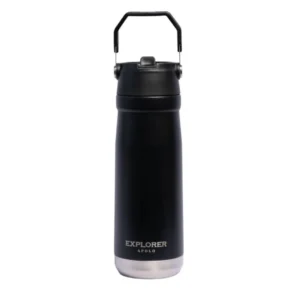 Botella Térmica Explorer 650 ML Con Manija Negro