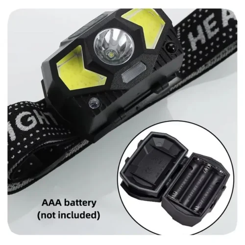 Linterna Morgul Frontal LDC-1-9 Ajustable C/Sensor Recargable Usb