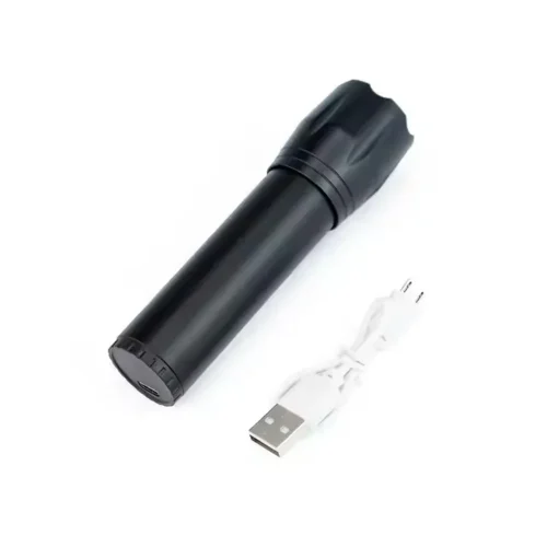 Linterna Morgul De Mano Con Zoom Y Mini Reflector Recargable Usb