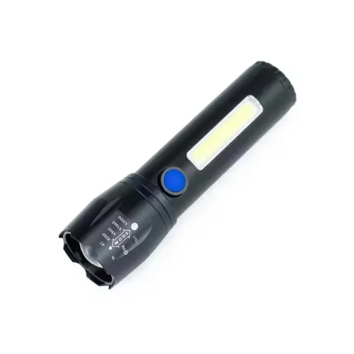 Linterna Morgul De Mano Con Zoom Y Mini Reflector Recargable Usb