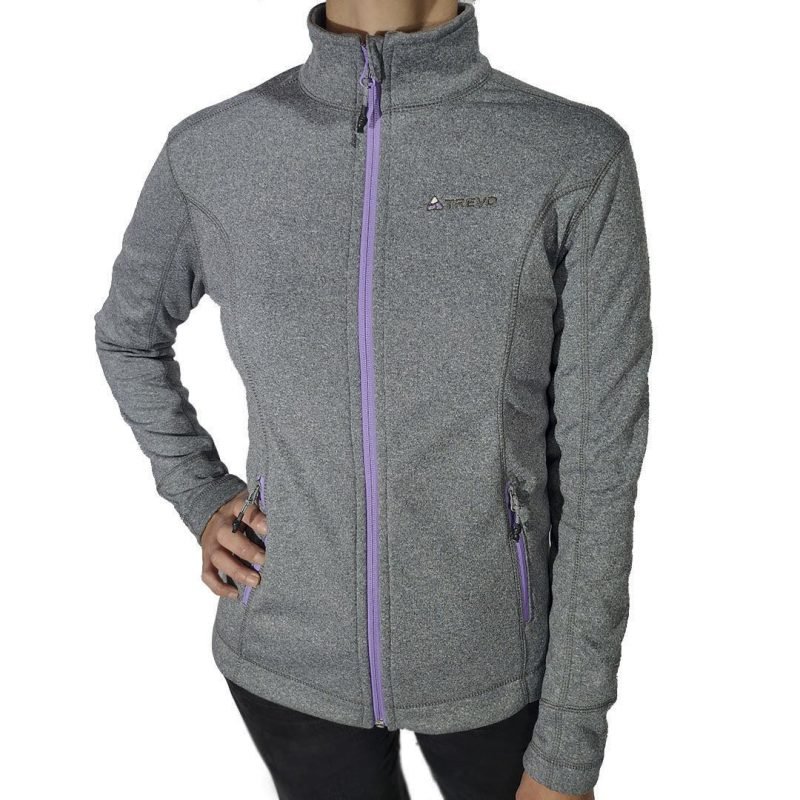 t017_cam-cordillera-mujer-grisclarotrevo1.jpg Campera Cordillera Micropolar Mujer Talle 1/S Gris Pig. (Ia0631) Trevo