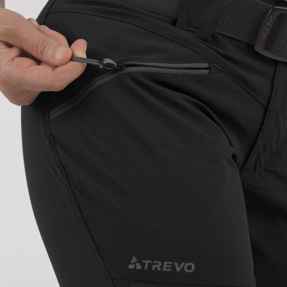 Pantalon Sendero Mujer Talle 0/XS Negro "Shell Pro con Spandex" Ia0815 Trevo