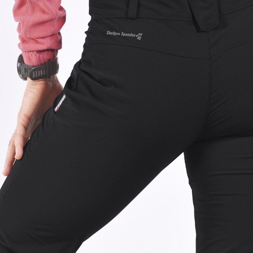 Pantalon Sendero Negro "Shell Pro con Spandex" Ia0815 S