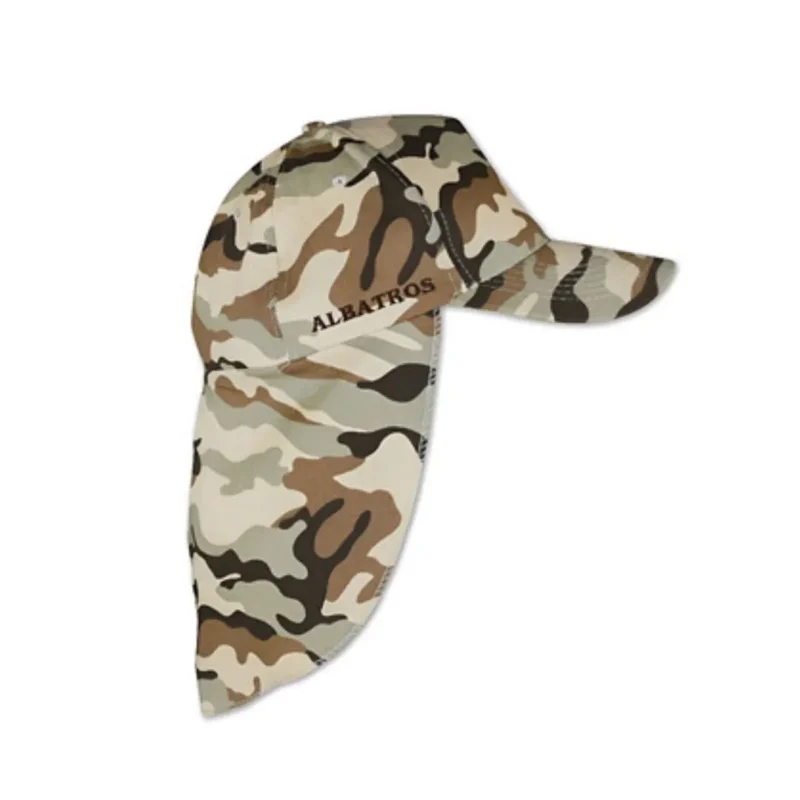 Gorra 299D con Cubrenuca Camuflada Marron Oscuro Unisex Talle Único