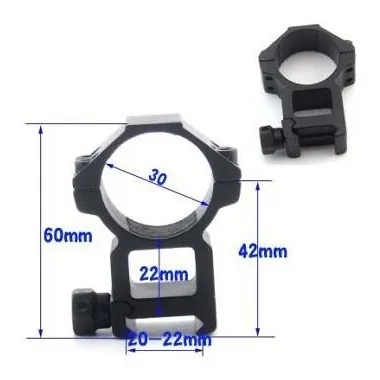 Montaje Fusil/Alum/Bajo/Weaver/30mm Nº314
