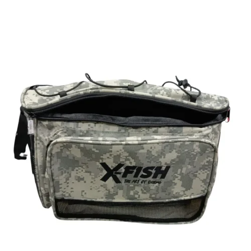 Bolso de Pesca X-Fish Mediano con Bolsillos Arena 40X25X25 Cm