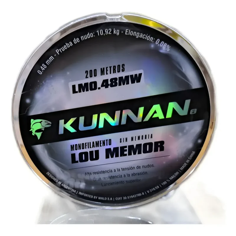 Nylon Kunnan Lou Memor 0,48X200mts 10,92kg