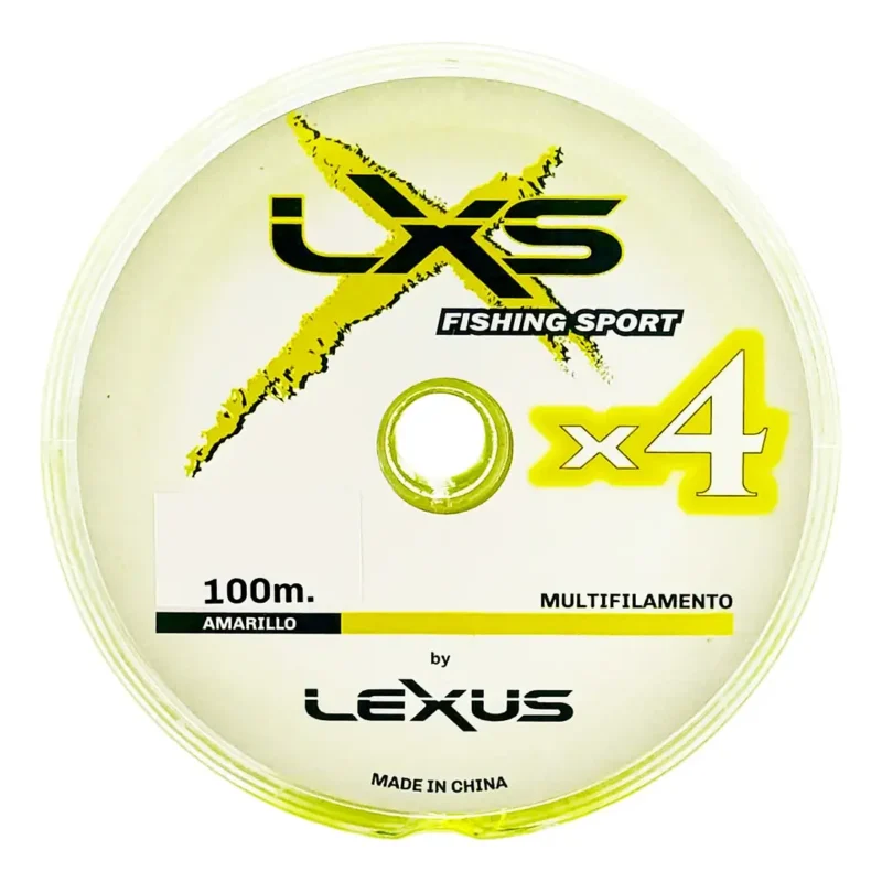 Multifilamento 4X 0,10mm/ 6,00kg-14Lb/100mts Amarillo