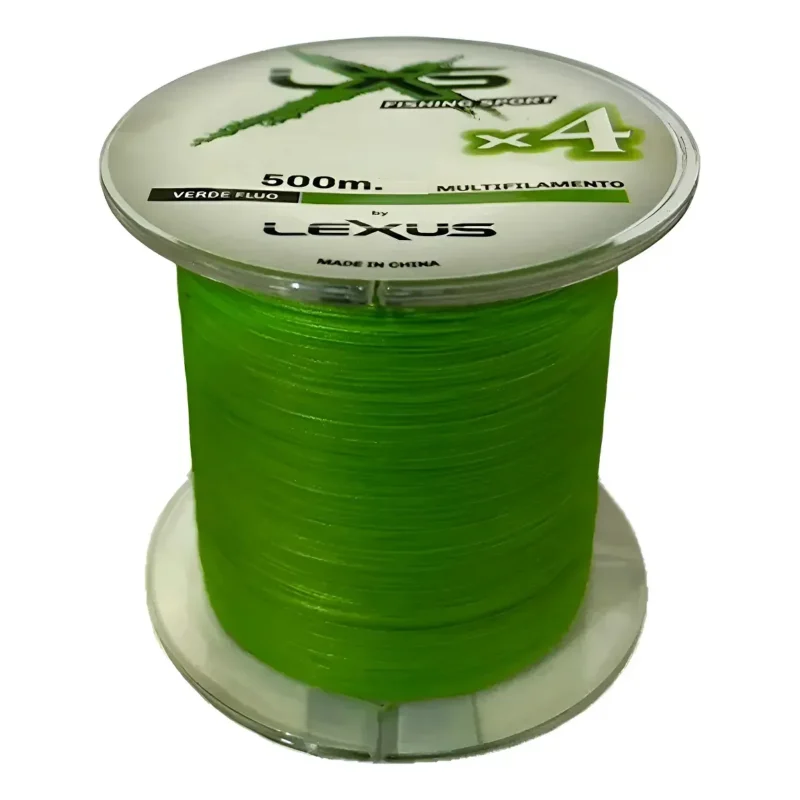 Multifilamento 4X 0,14mm/ 8,00kg-19Lb/500mts Verde Fluo