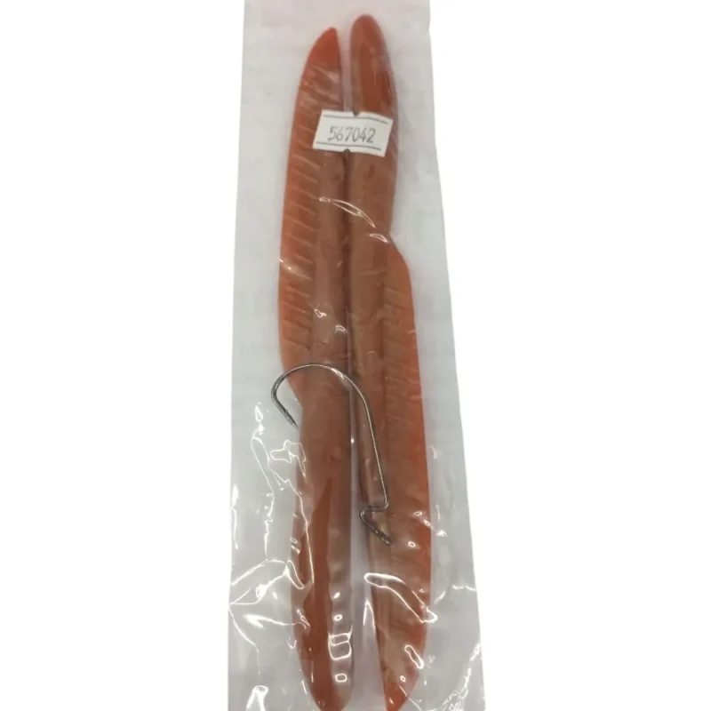 Señuelo Red Fish Gomita 3X Soft Morena X 2 Unidades. 15 Gr/19 Cm con Un Anz. Offset