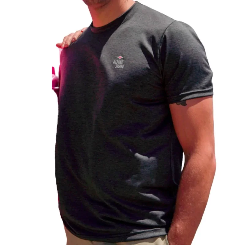 Remera Su Sport Dry Fit Hombre 48 Negro Melange 48