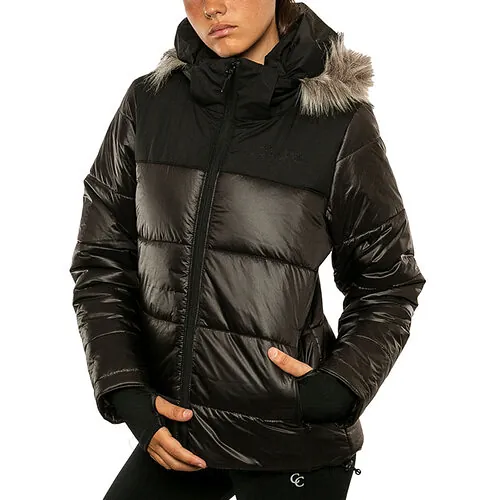 Campera Shiny Mujer T48 Negro 48