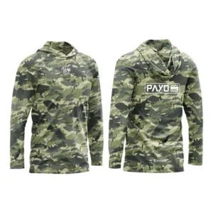 Remera Payo Camu Especies Verde con Cap C.1008P Manga Larga Uv Hombre XL