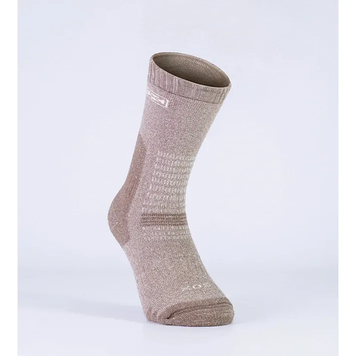 61115901 Medias Sox de Trekking Doble Capa Trekawesome Microfibra Beige L