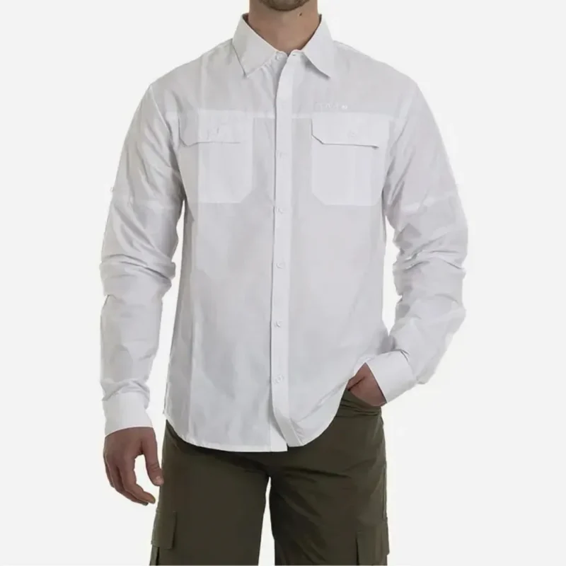 Camisa Hazel Manga Larga Hombre Soul/Blanco L