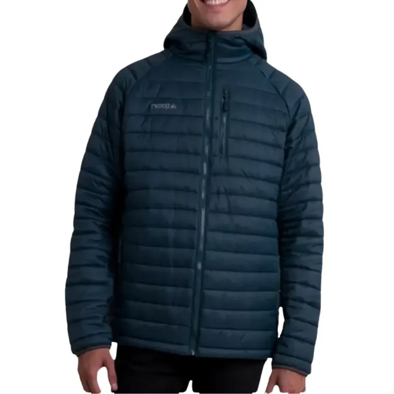 campera crisp microfibra con capucha Azul Hombre Nexxt performance