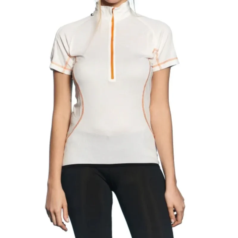 Remera Northland Dry Fit Manga Corta Poloshirt Hombre con Cierre White XL