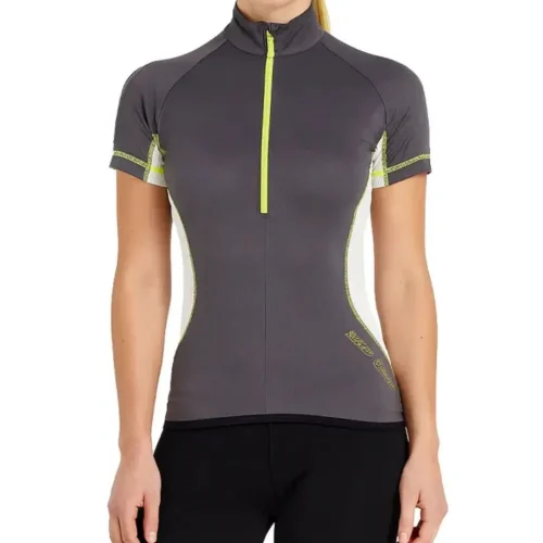Remera Northland Dry Fit Manga Corta Poloshirt Mujer con Cierre Anthrazit XS