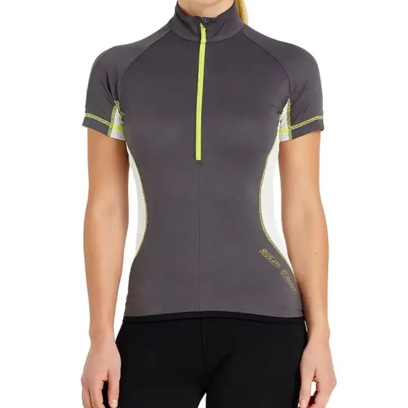 64032702 Remera Northland Dry Fit Manga Corta Poloshirt Mujer con Cierre Anthrazit XS