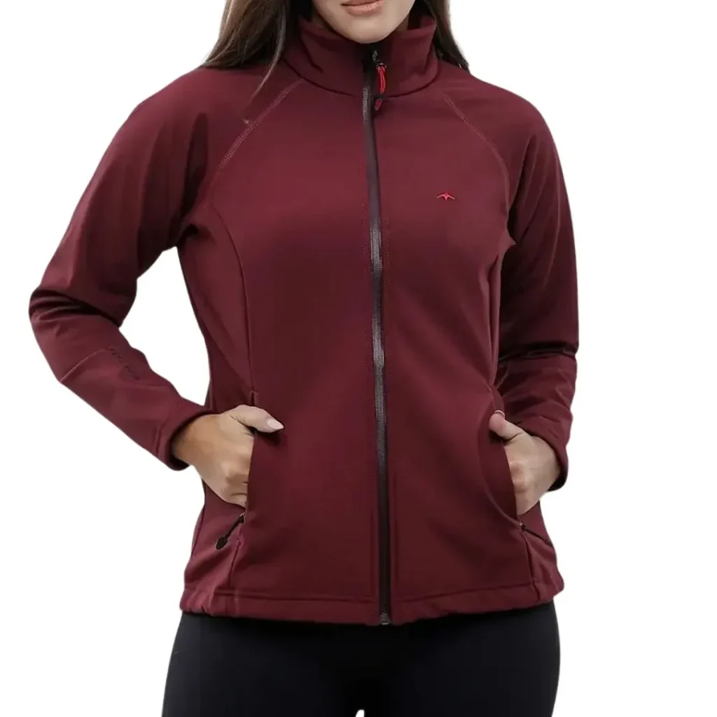 Campera Montagne Kilian Softshell Mujer Bordo Burgundy XS