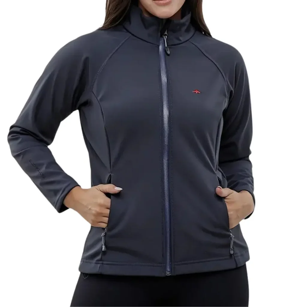 Campera Montagne Kilian Softshell Mujer Gris Acero XS