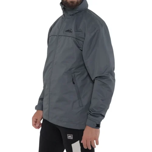 69754100 Campera Nix con Red Rompev Hombre Cemento XS