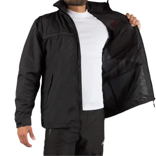69754500 Campera Nix con Red Rompev Hombre Negro 3XL