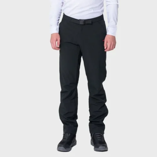 Pantalon Montagne Fedder Soft Shell Tricapa Hombre Negro XL