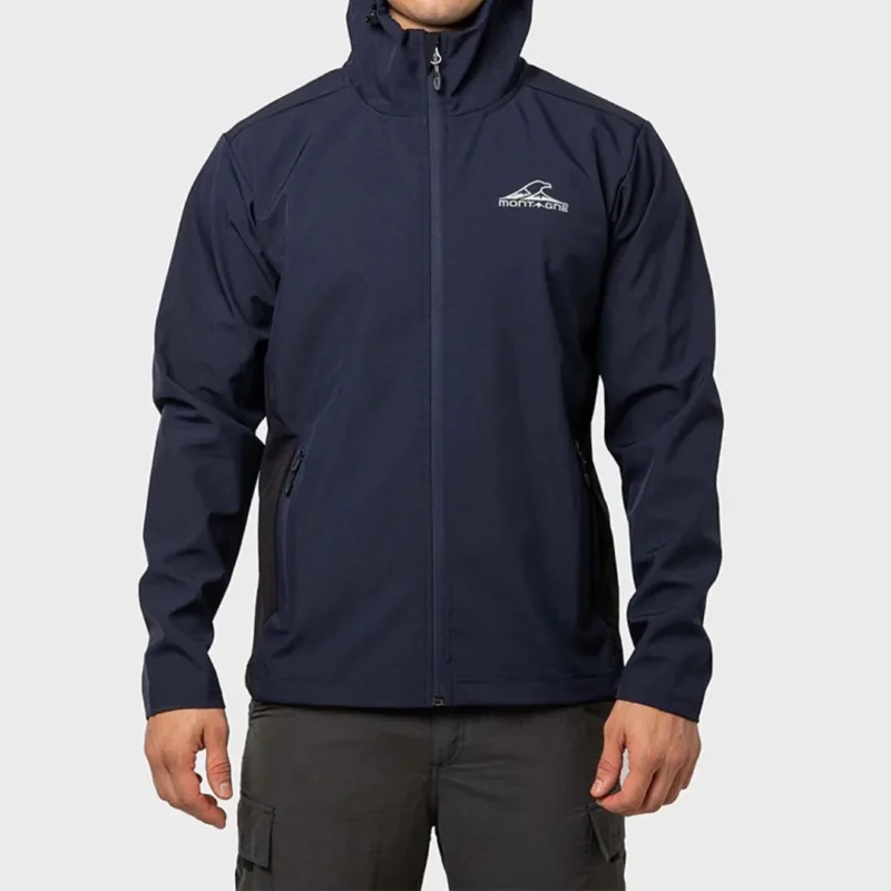 Campera Ivor con Capucha Hombre Soft Shell Azul 3XL