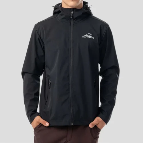 69998200 Campera Montagne Ivor con Capucha Hombre Soft Shell Negro 3XL