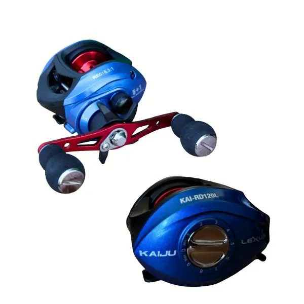 71005810 Reel Baitcasting Lexus Kaiju 120L Zurdo 5+1Rul Rel Red