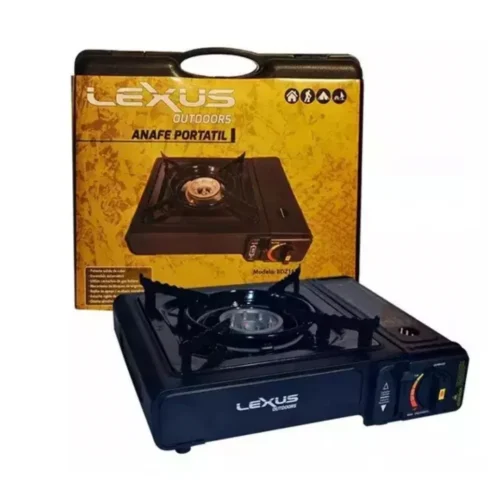 83830400-1 Anafe Lexus 1Hlla con Valija y Enc. Electri 2,2Kw Dual Gas Butano/Propano