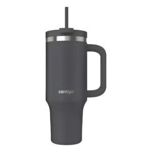 Vaso Termico Contigo Streetevil 1,180lts con Manija y Bombilla Dark Stone/Gris
