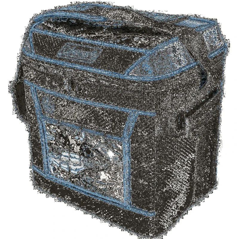 Bolso Termico Trailblazer 30Latas/24Hs Black/Blue 31X24X33 Cm