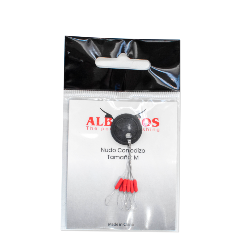 Nudos de Silicona Chico 1,6X6,7mm Amarillo-Rojo X 6 Unidades Albatros