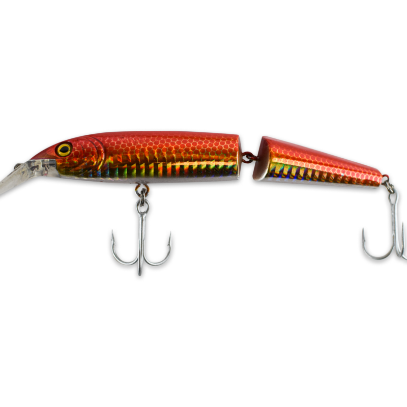 Señuelo 5258-L22 Articulado con Pal. 15 Cm/2Rob Rojo/Plata Albatros