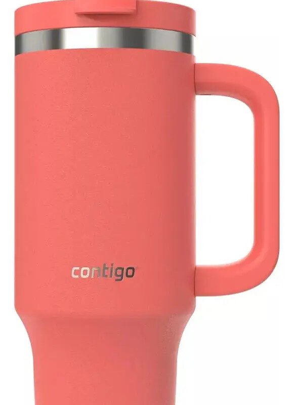 Vaso Termico Streetevil 1,180lts con Manija y Bombilla Coral Contigo
