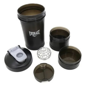 Botella Everlast Mod.11428 Batidor/Shaker 600 Ml 22X10 Cm Negro