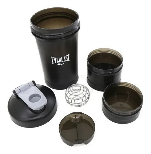 Botella Mod.11428 Batidor/Shaker 600 Ml 22X10 Cm Negro Everlast Botella Mod.11428 Batidor/Shaker 600 Ml 22X10 Cm Negro Everlast